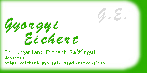 gyorgyi eichert business card